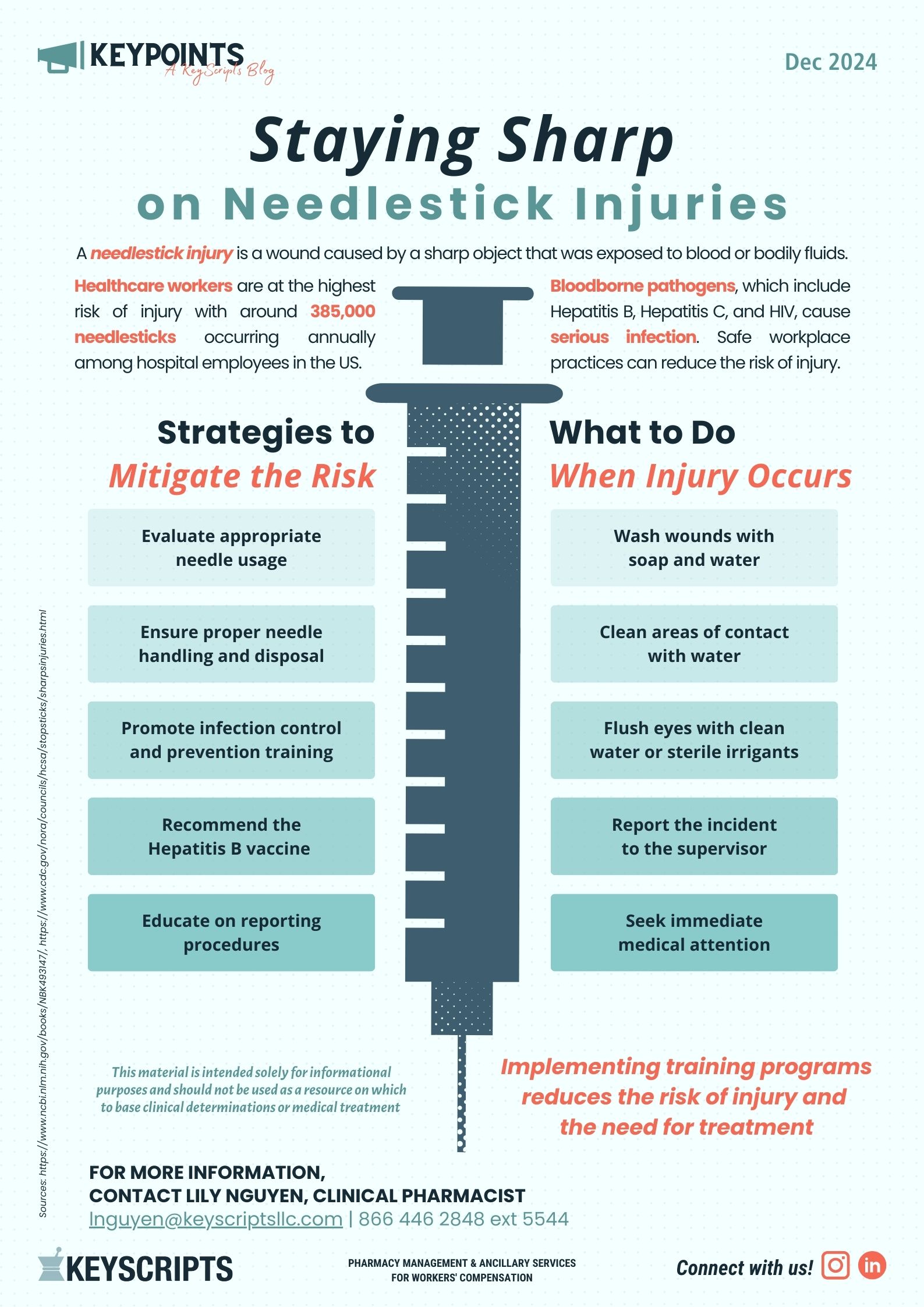 Staying Sharp on Needlestick Injuries